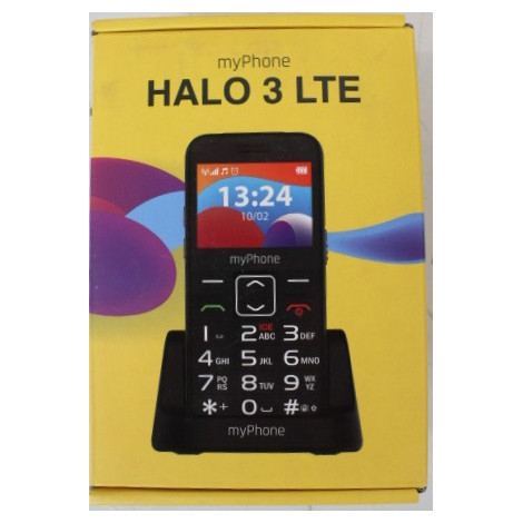 SALE OUT. myPhone HALO 3 LTE (Black) Single SIM 2.31" IPS 240x320/128MB/64MB RAM/SD Card/4G LTE | myPhone HALO | 3 LTE | Black |