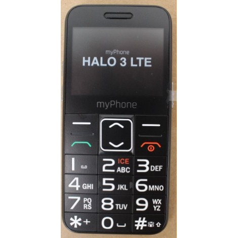 SALE OUT. myPhone HALO 3 LTE (Black) Single SIM 2.31" IPS 240x320/128MB/64MB RAM/SD Card/4G LTE | myPhone HALO | 3 LTE | Black |