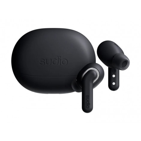 Sudio Earbuds | E4 Pro | Bluetooth | In-ear | Microphone | Midnight Black | Noise canceling | Noise reduction | Wireless