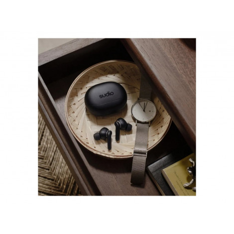 Sudio Earbuds | E4 Pro | Bluetooth | In-ear | Microphone | Midnight Black | Noise canceling | Noise reduction | Wireless