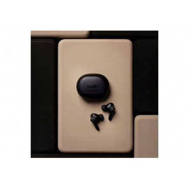 Sudio Earbuds | E4 Pro | Bluetooth | In-ear | Microphone | Midnight Black | Noise canceling | Noise reduction | Wireless