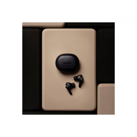 Sudio Earbuds | E4 Pro | Bluetooth | In-ear | Microphone | Midnight Black | Noise canceling | Noise reduction | Wireless