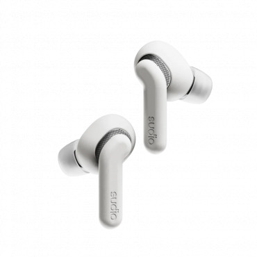 Sudio Earbuds | E4 Pro | Bluetooth | In-ear | Microphone | Cloud White | Noise canceling | Noise reduction | Wireless