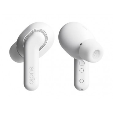 Sudio Earbuds | E4 Pro | Bluetooth | In-ear | Microphone | Cloud White | Noise canceling | Noise reduction | Wireless