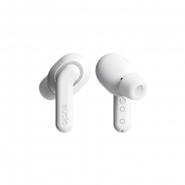 Sudio Earbuds | E4 Pro | Bluetooth | In-ear | Microphone | Cloud White | Noise canceling | Noise reduction | Wireless