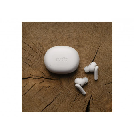 Sudio Earbuds | E4 Pro | Bluetooth | In-ear | Microphone | Cloud White | Noise canceling | Noise reduction | Wireless