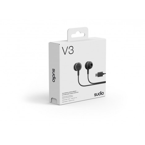 Sudio Earbuds | V3 | USB-C | In-ear | Microphone | Dusty Black