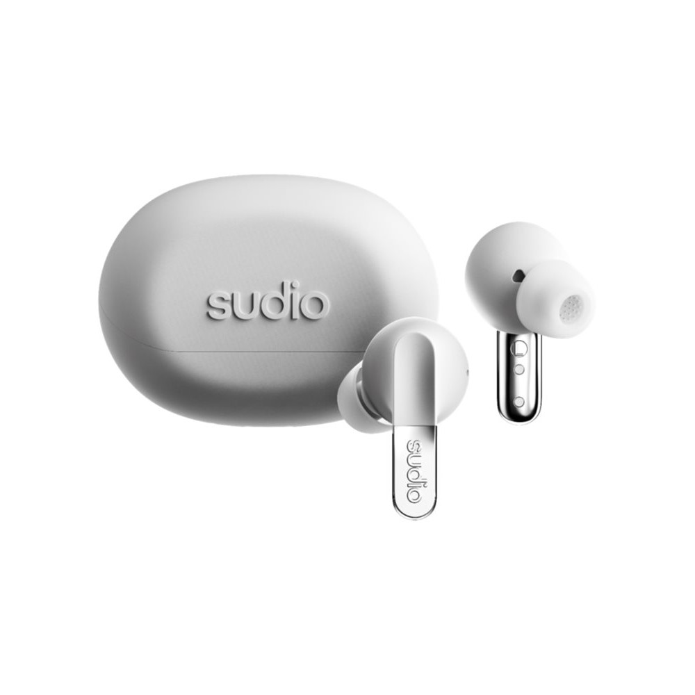Sudio Earbuds | N3 Pro | Bluetooth | In-ear | Microphone | Chrome White | Noise canceling | Wireless
