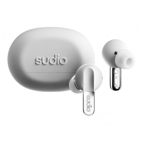 Sudio Earbuds | N3 Pro | Bluetooth | In-ear | Microphone | Chrome White | Noise canceling | Wireless