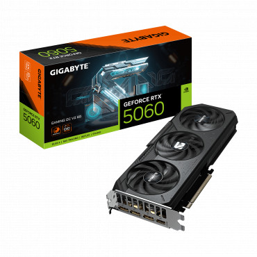 Gigabyte GeForce RTX 5060 GAMING OC V2 8G | NVIDIA | 8 GB | GeForce RTX 5060 | GDDR7 | HDMI ports quantity 1 | PCI-E 5.0
