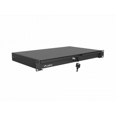 Lanberg AK-2002-B | 19" Drawer 1U, max load capacity up to 30 kg assembly | 48.26 x 27 x 4.4 cm | Black