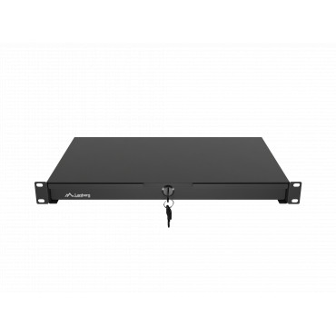 Lanberg AK-2002-B | 19" Drawer 1U, max load capacity up to 30 kg assembly | 48.26 x 27 x 4.4 cm | Black