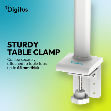 Digitus LED Desk Lamp, 50 cm, White | DA-90491 | 1025 lm | 7 W | 3000-6500 K | Warm to cold white light | LED lamp | 10 V