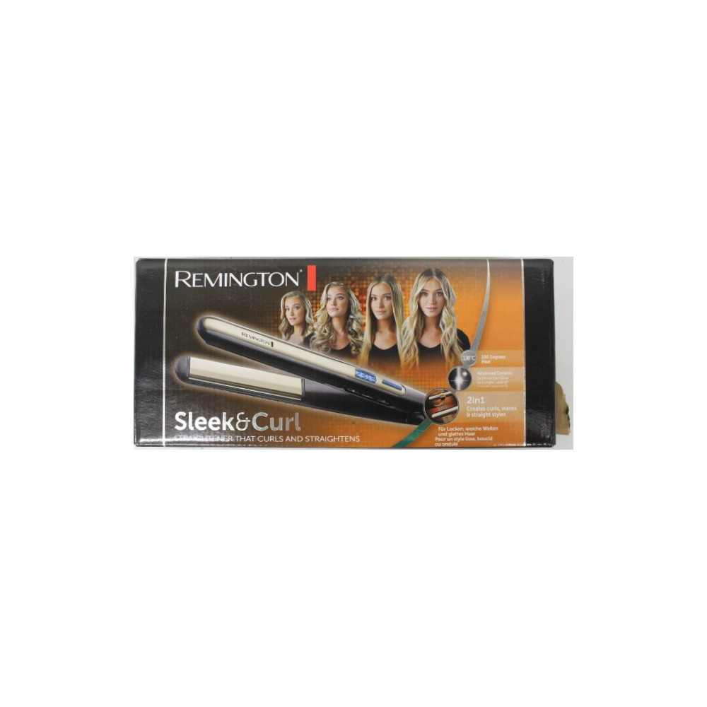 SALE OUT. | Remington Hair Straightener | S6500 Sleek & Curl | Warranty 24 month(s) | Ceramic heating system | Display Yes | Tem