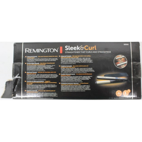 SALE OUT. | Remington Hair Straightener | S6500 Sleek & Curl | Warranty 24 month(s) | Ceramic heating system | Display Yes | Tem