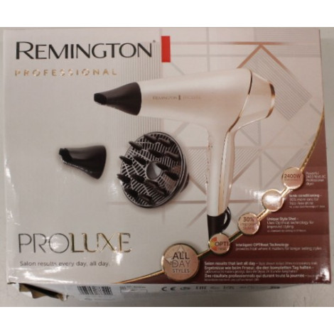 SALE OUT. Remington AC9140 ProLuxe Hair Dryer, White/Gold/Black | Remington Hair dryer | ProLuxe AC9140 | 2400 W | Number of tem