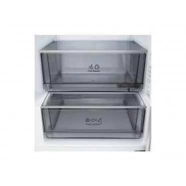 LG GBBS312CPY Refrigerator, C, Free-standing, Combi, Height 1.86 m, Net fridge 220 L, Net freezer 113 L,Stainless Steel | LG