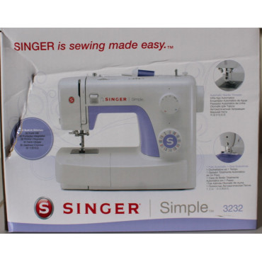 SALE OUT. Singer | Sewing Machine | Simple 3232 | Number of stitches 32 | Number of buttonholes 1 | White | DAMAGED PACKAGING