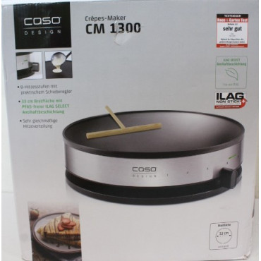 SALE OUT. | Caso | CM 1300 | Crepe maker | Crepe maker | 1300 W | Number of pastry 1 | Crepe | DAMAGED PACKAGING