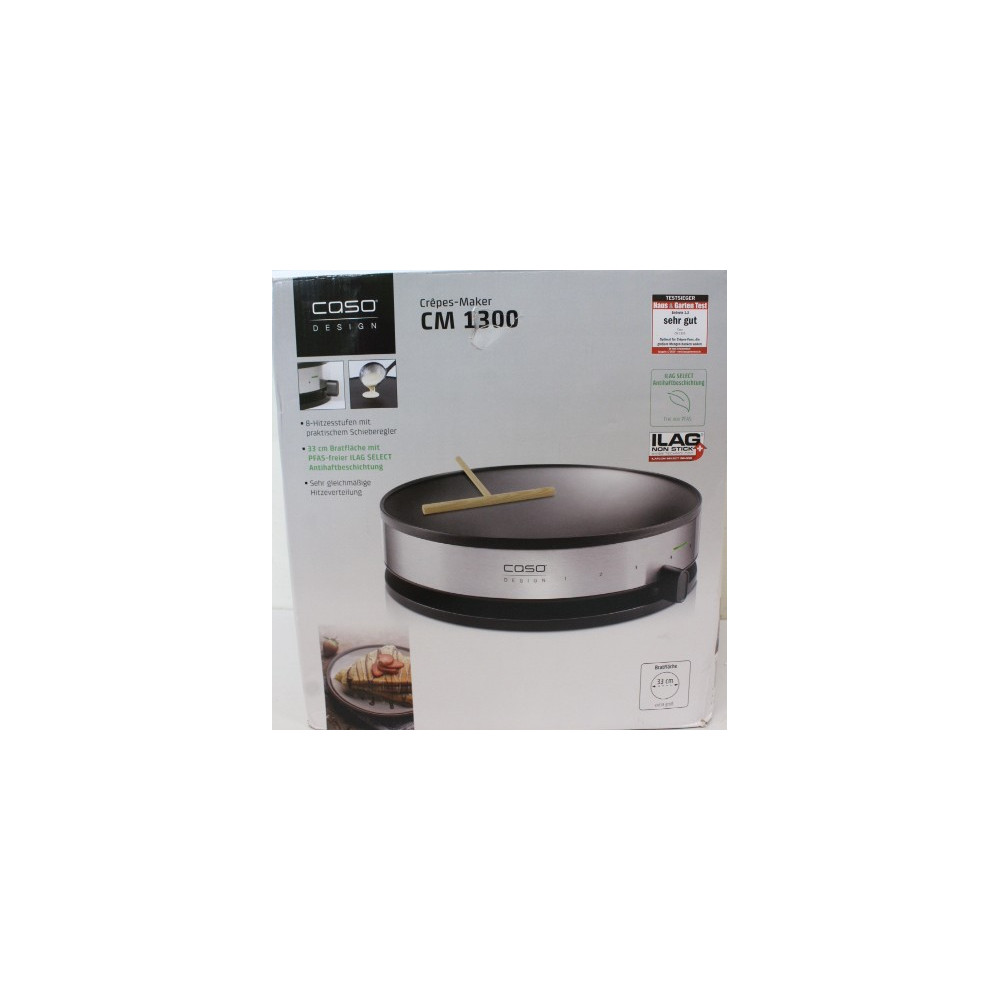 SALE OUT. | Caso | CM 1300 | Crepe maker | Crepe maker | 1300 W | Number of pastry 1 | Crepe | DAMAGED PACKAGING