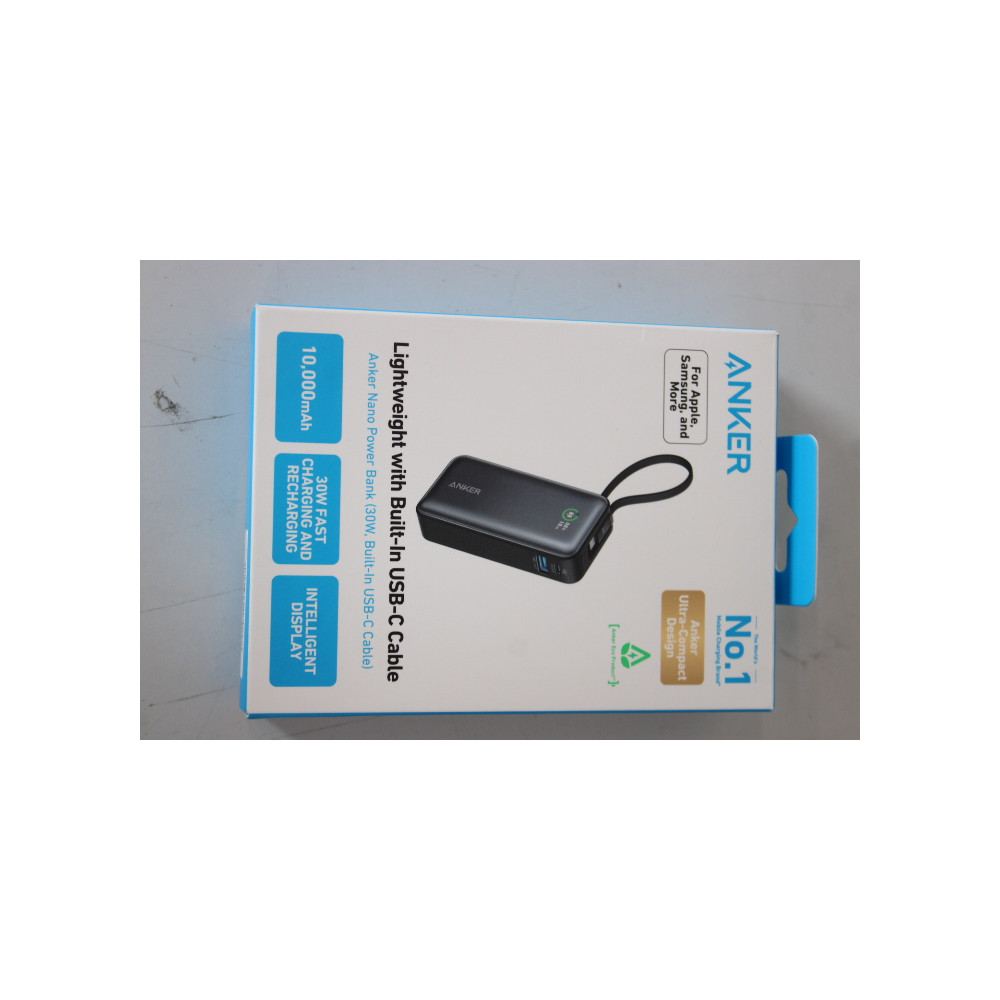 SALE OUT. Anker 545 Nano Power Bank | A1259G11 | 10000 mAh | Black | DEMO