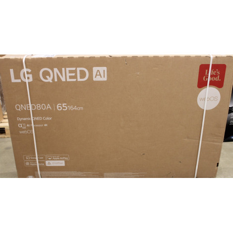 SALE OUT. | LG 65QNED80A3A | 65 | Smart TV | webOS | UHD | DAMAGED PACKAGING