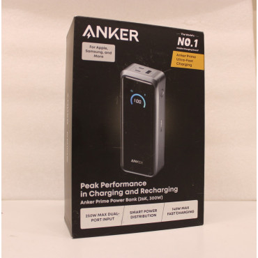 SALE OUT. Anker Prime power bank - USB, 2 x USB-C - 300 Watt | 26250 mAh | Black | DEMO