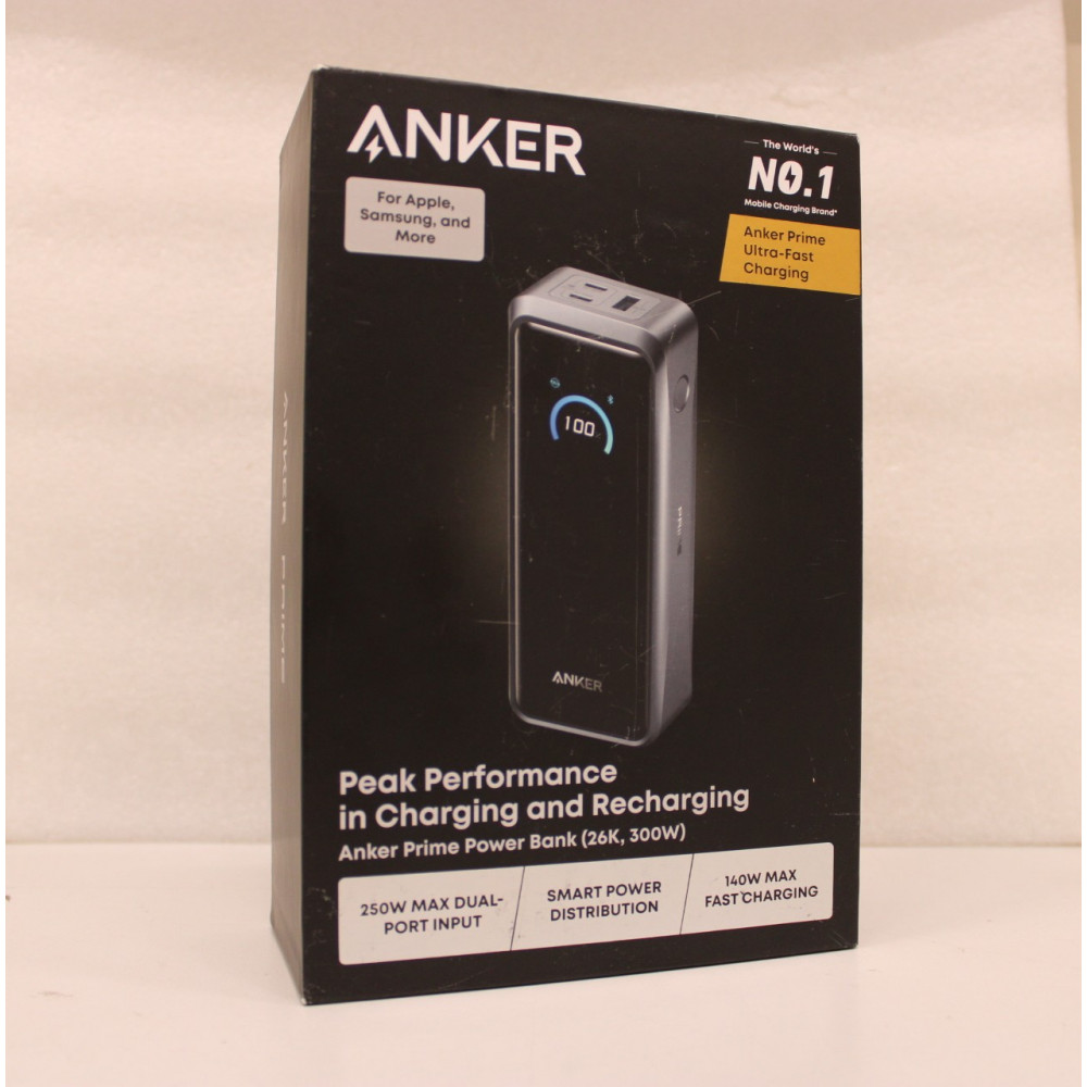 SALE OUT. Anker Prime power bank - USB, 2 x USB-C - 300 Watt | 26250 mAh | Black | DEMO