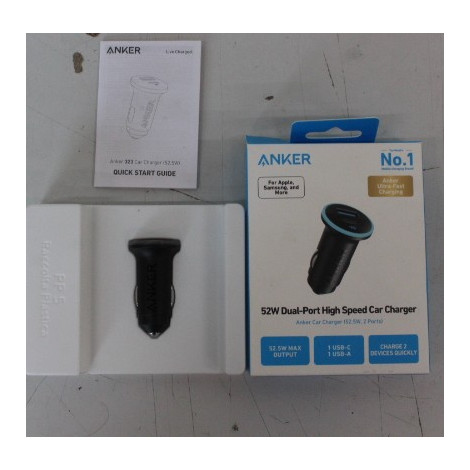 SALE OUT. Anker 325 Car Charger 1A/1C PD 53W with PPS | SALE OUT. Anker Car Charger 1A/1C PD 53W with PPS | A2735G11 | DEMO