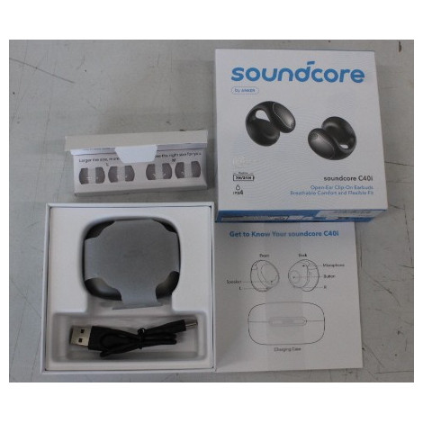 SALE OUT. Anker Soundcore C40i Flexible and Comfortable Clip-On Earbuds, Black | SALE OUT. Anker Soundcore Flexible and Comforta