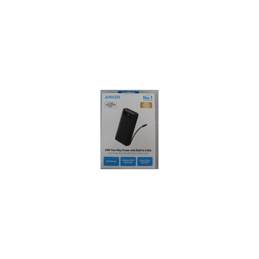 SALE OUT. | Anker Power Bank 65W | A1383H11 | 20000 mAh | Black | DEMO
