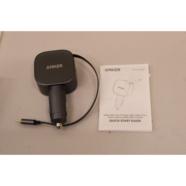 SALE OUT. Anker Nano Car Charger (75W, USB-C Port, Built-In Retractable USB-C Cable) | Anker Nano Car Charger (75W, USB-C Port, 