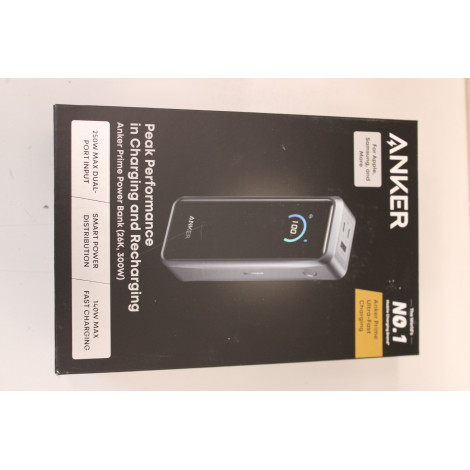 SALE OUT. Anker Prime power bank - USB, 2 x USB-C - 300 Watt | 26250 mAh | Black | UNPACKED, SMALL SCRATCHED ON TOP EDGE
