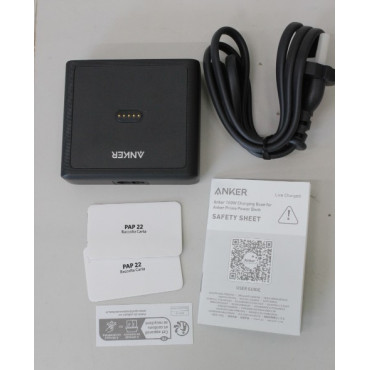 SALE OUT. Anker Prime Charging Base for Power Bank, 100W | A1902311 | Black | UNPACKED, DAMAGED PACKAGING, SCRATCHED