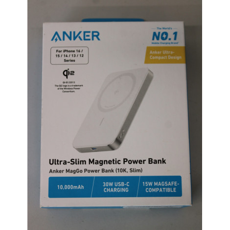 SALE OUT. Anker Power Bank | MagGo | 10000 mAh | White | DEMO