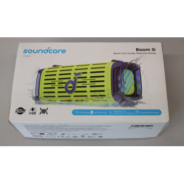SALE OUT. Anker Soundcore Boom 3i Portable Bluetooth Speaker, Green | Anker Soundcore Speaker | Boom 3i | Warranty 24 month(s) |
