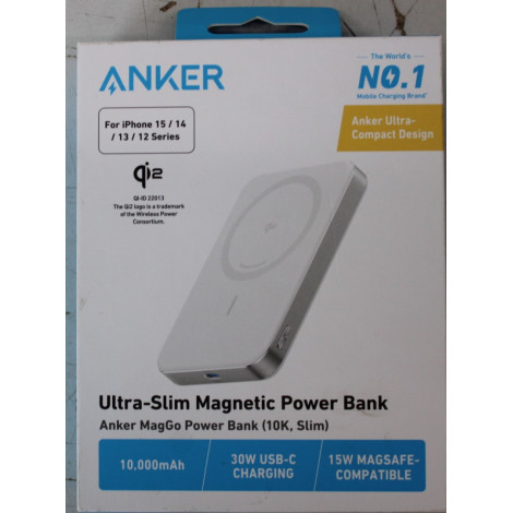 SALE OUT. | SALE OUT. Power Bank | MagGo | 10000 mAh | White | DAMAGED SEAL STICKER