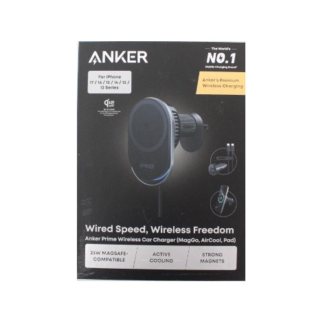 SALE OUT. Anker Prime Wireless Car Charger Qi2.2 25W wireles charging (MagGo, AirCool, Pad) | Anker Prime Wireless Car Charger Q