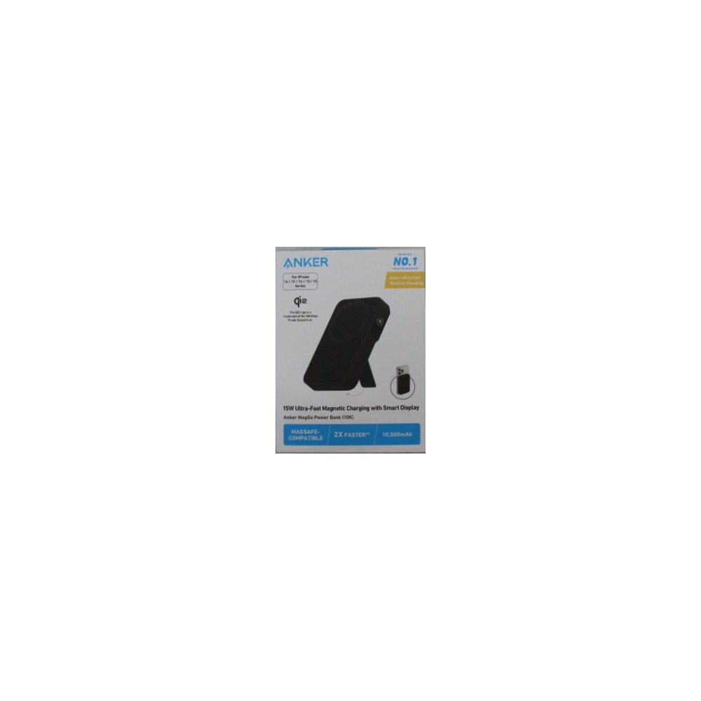 SALE OUT. | Anker 633 Magnetic Wireless Power Bank with 27W USB C port | A1654G11 | 10000 mAh | Black | DAMAGED PACKAGING, DEMO