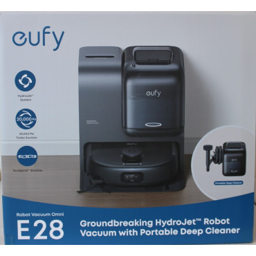 SALE OUT. Anker Eufy Robot Vacuum Cleaner Omni E28, Black | Anker Eufy Robot Vacuum Cleaner | Omni E28 | Wet&Dry | Dust capacity