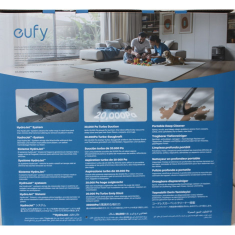SALE OUT. Anker Eufy Robot Vacuum Cleaner Omni E28, Black | Anker Eufy Robot Vacuum Cleaner | Omni E28 | Wet&Dry | Dust capacity