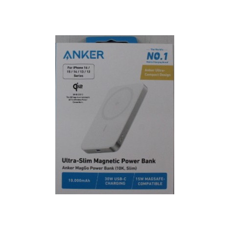 SALE OUT. | Anker Power Bank | MagGo | 10000 mAh | White | DEMO