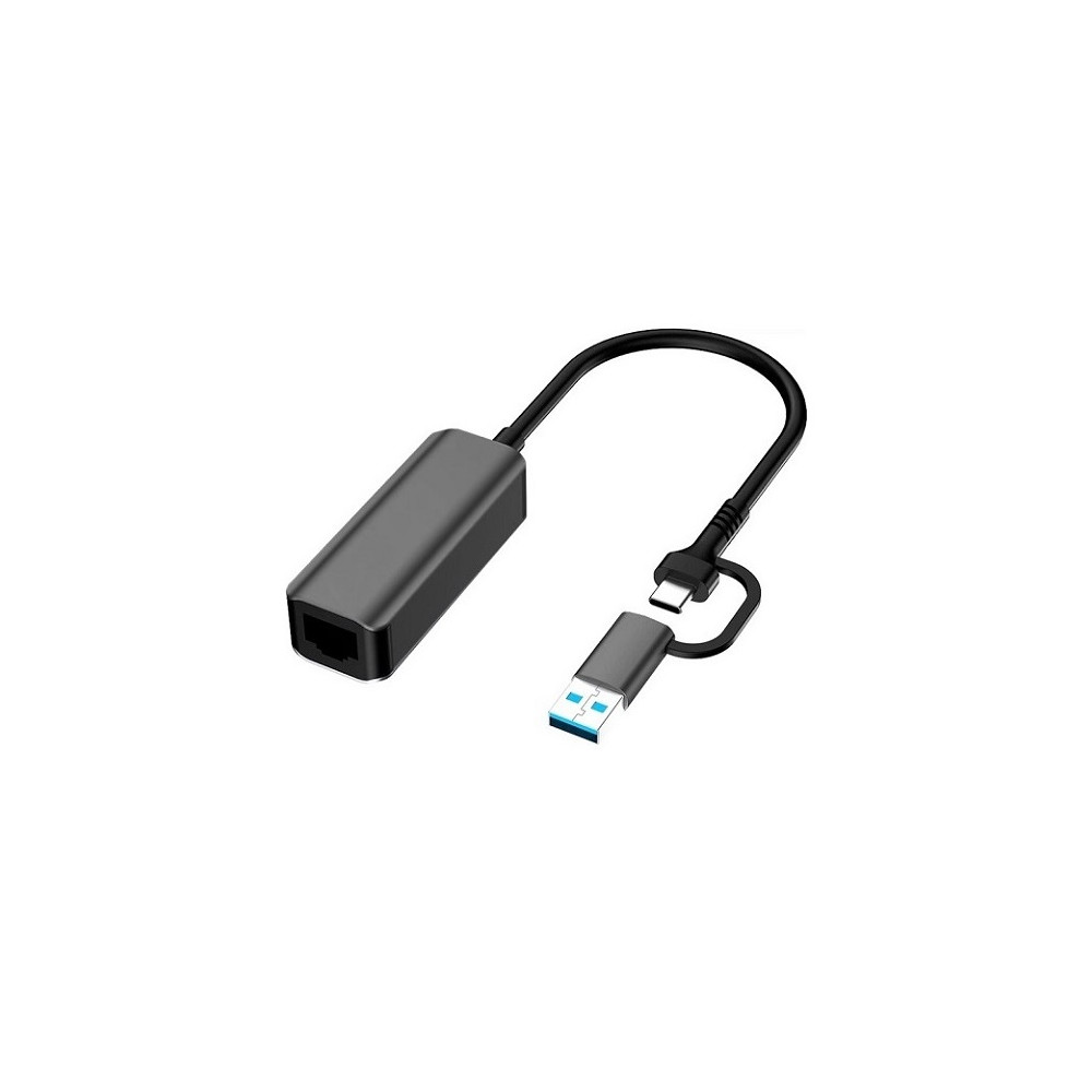 Adapteris USB3.0 A/ USB-C - RJ45, 1000Mbps, 0.15m