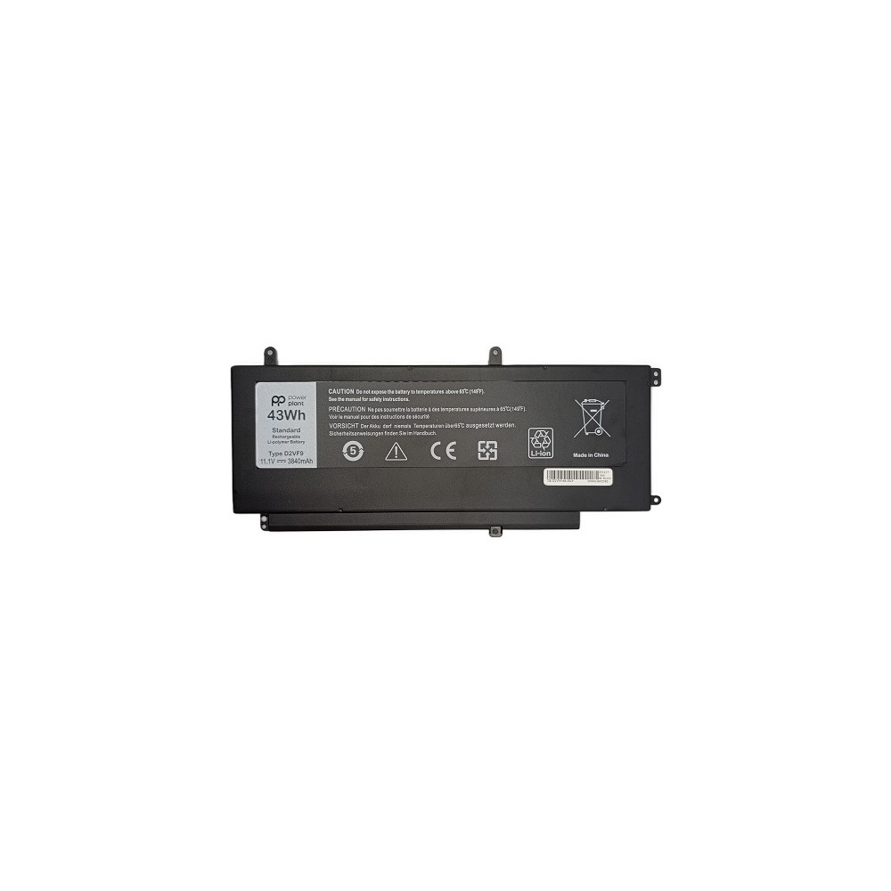 Nešiojamo kompiuterio baterija DELL D2VF9, 3840mAh, Power Plant