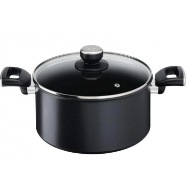 TEFAL | Unlimited Stewpot | G2554672 | 5 L | Aluminum | Dishwasher proof | Lid included | Black