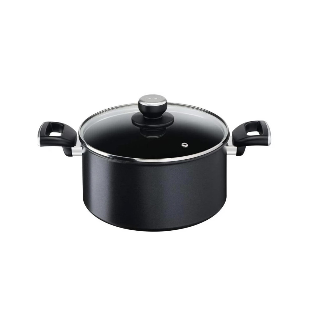 TEFAL | Unlimited Stewpot | G2554672 | 5 L | Aluminum | Dishwasher proof | Lid included | Black