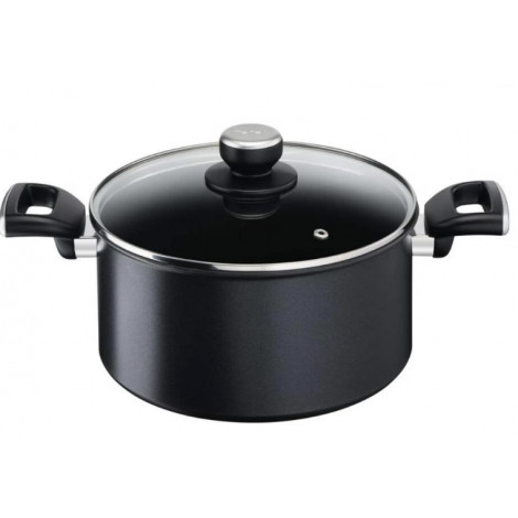 TEFAL | Unlimited Stewpot | G2554672 | 5 L | Aluminum | Dishwasher proof | Lid included | Black