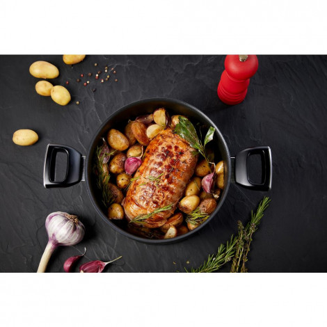 TEFAL | Unlimited Stewpot | G2554672 | 5 L | Aluminum | Dishwasher proof | Lid included | Black