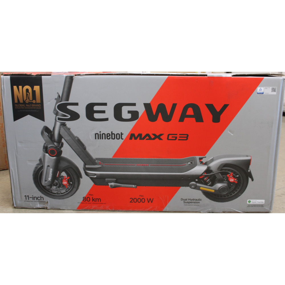 SALE OUT. | Segway MAX G3 E | eKickScooter | 2000 W | Up to 25 km/h | 11 " | 24 month(s) | Black | DAMAGED PACKAGING AND PAINT, 