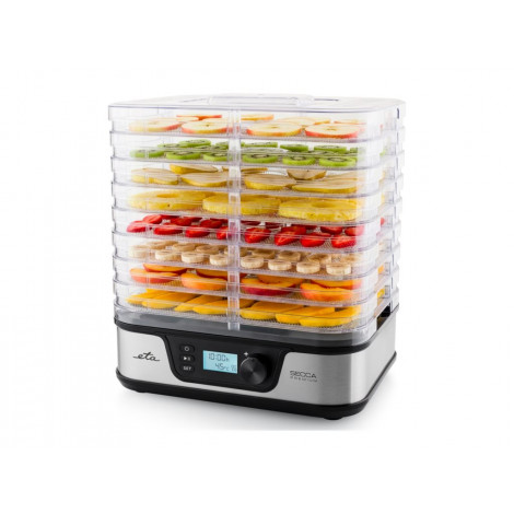 ETA Food dryer | ETA930190000 Secca Premium | Power 380 W | Number of trays 8 | Temperature control | Integrated timer | Silver